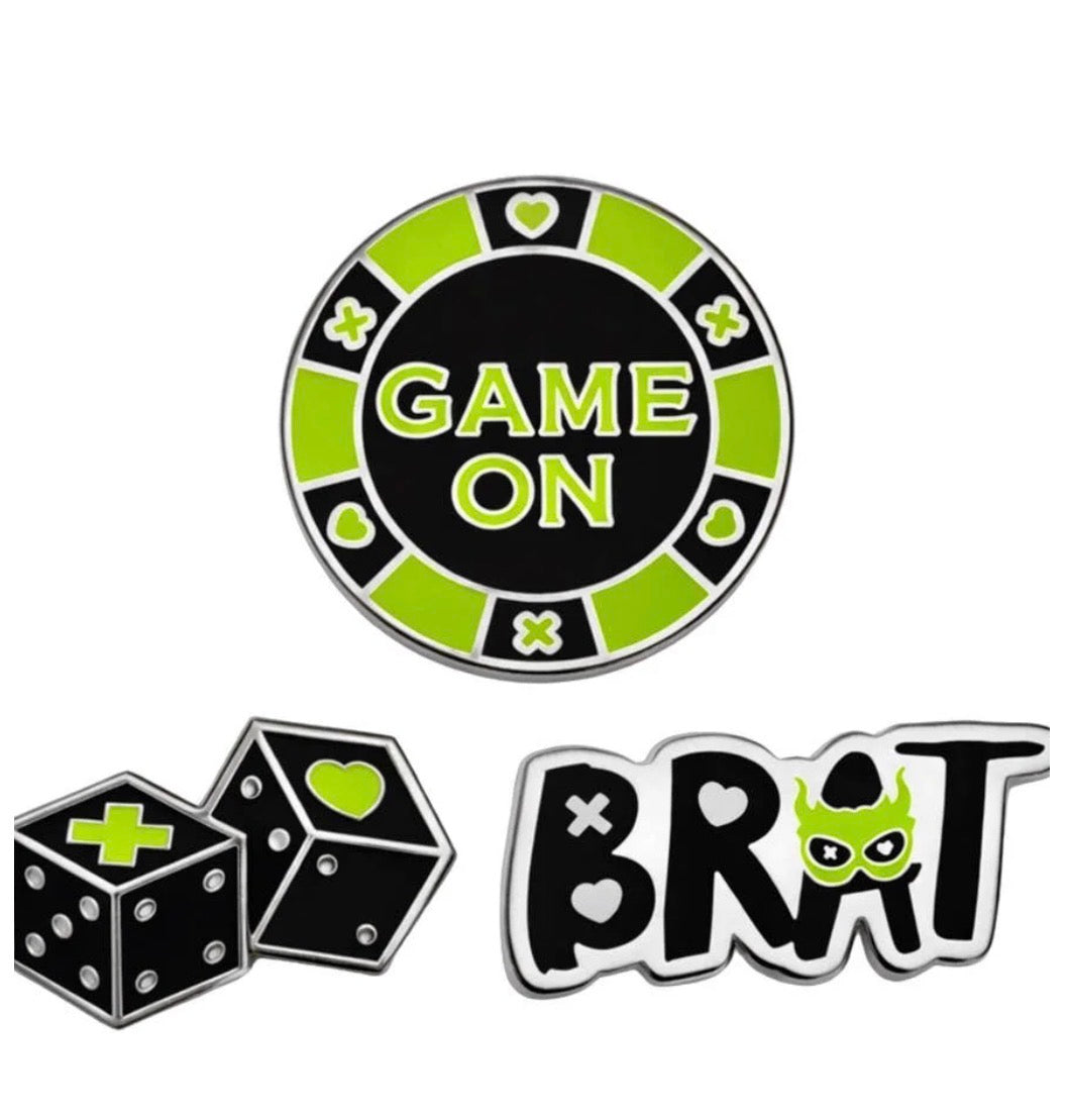 Game On enamel Pins