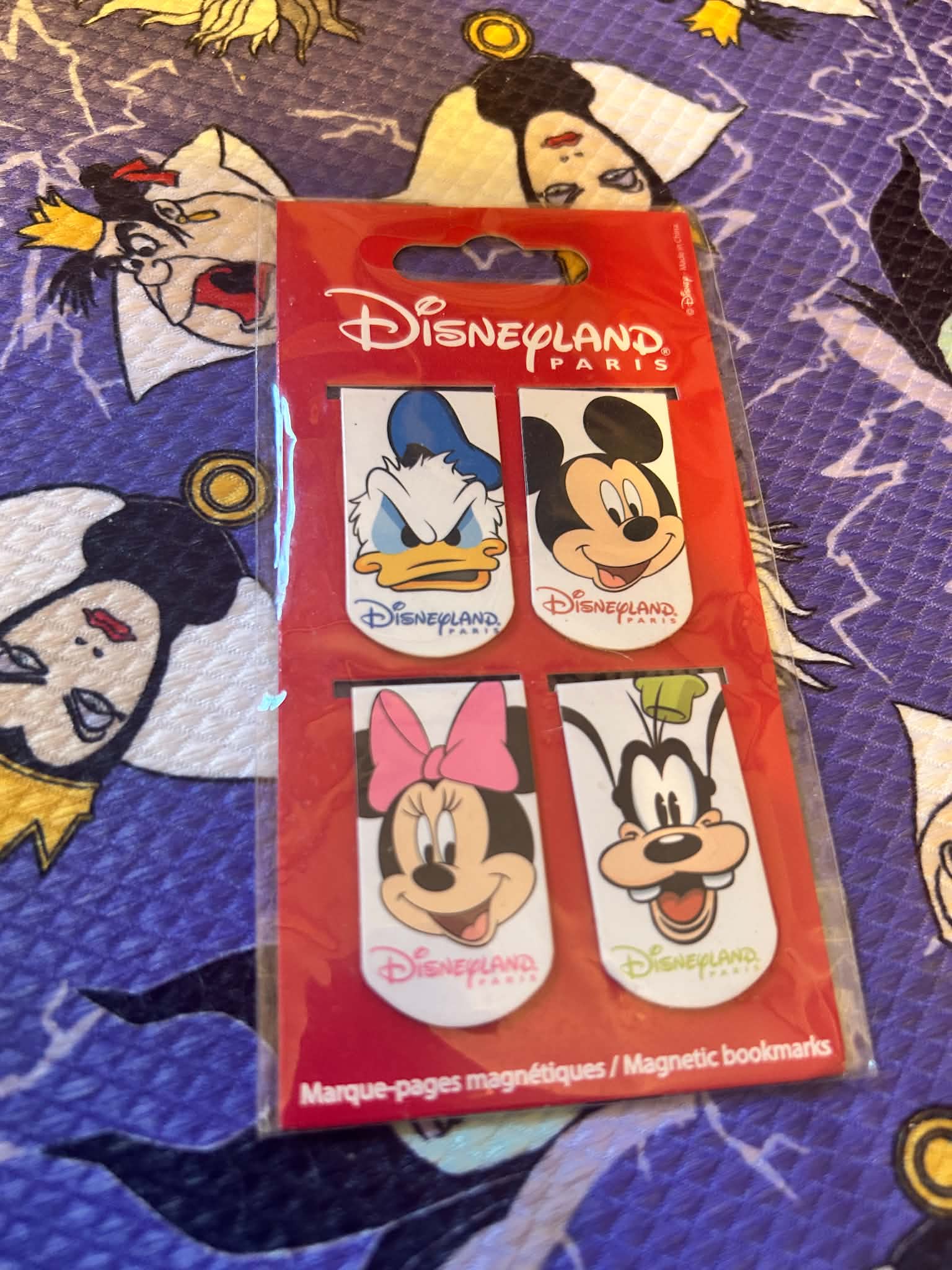 Disneyland Paris Character Magnetic Bookmarks – Set of 4 (New)