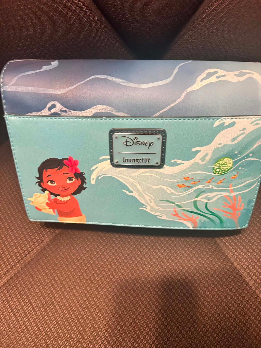 Moana Hard Tag Loungefly crossbody NWT Glows in the dark