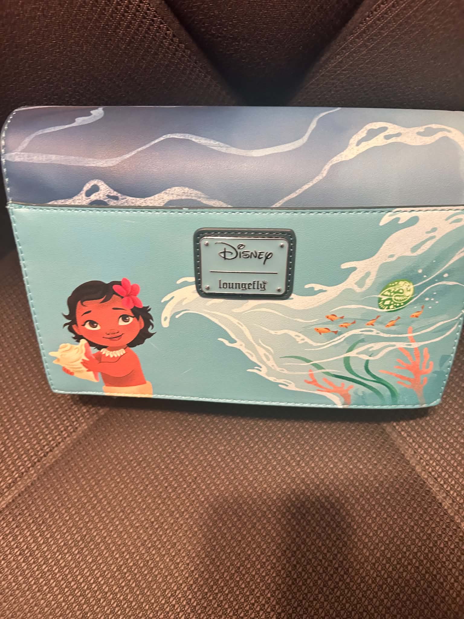Moana Hard Tag Loungefly crossbody NWT Glows in the dark